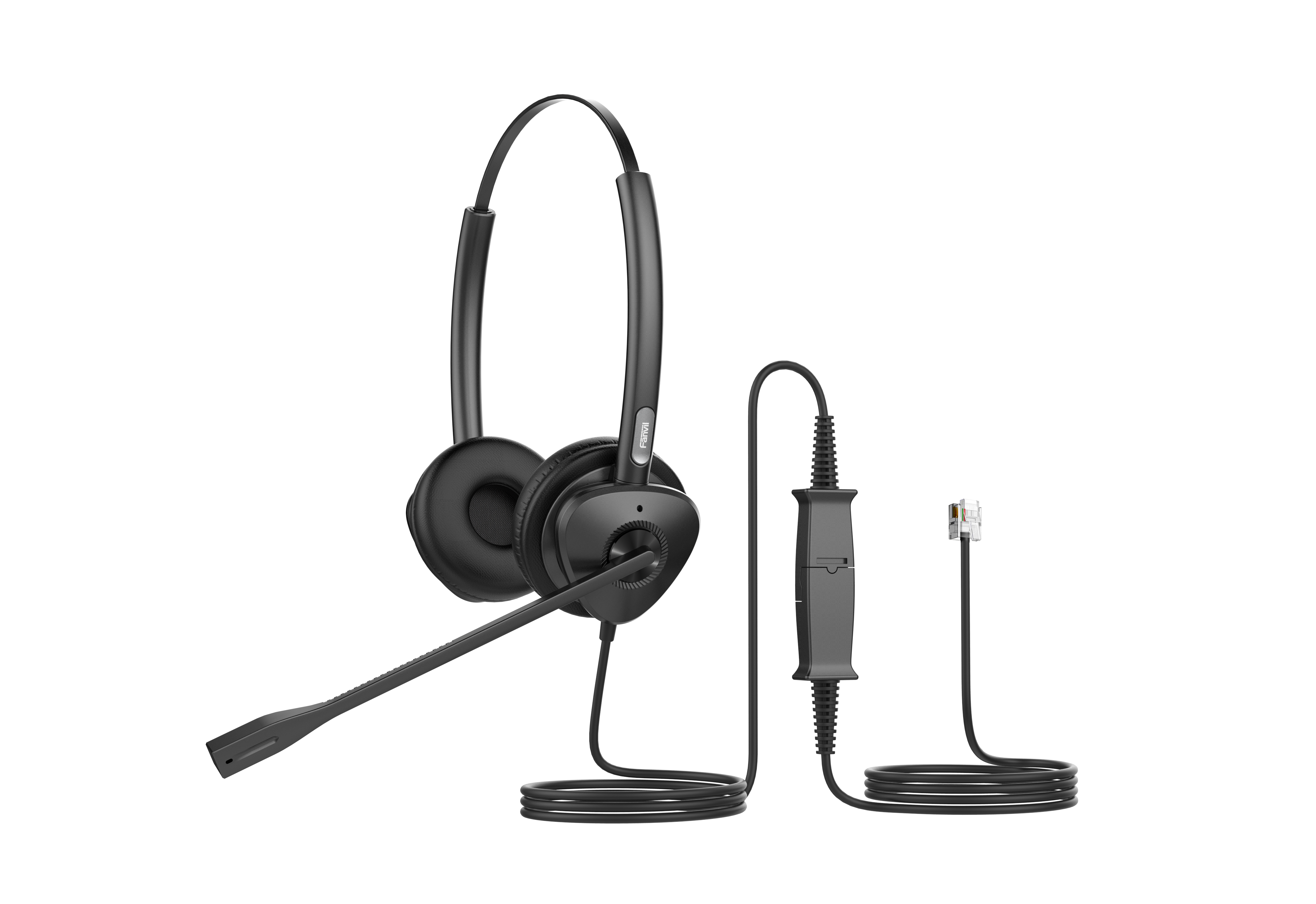 Fanvil HT302 QD to RJ9 Dual Headset