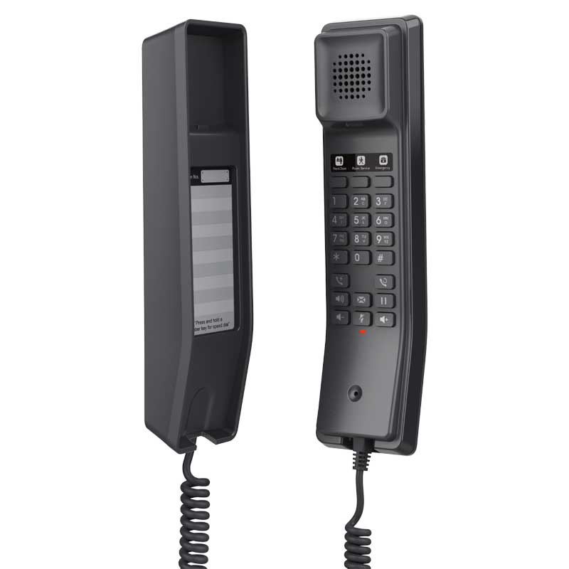 Grandstream GHP611W Compact Hotel Phone w/ built-in WiFi – Black