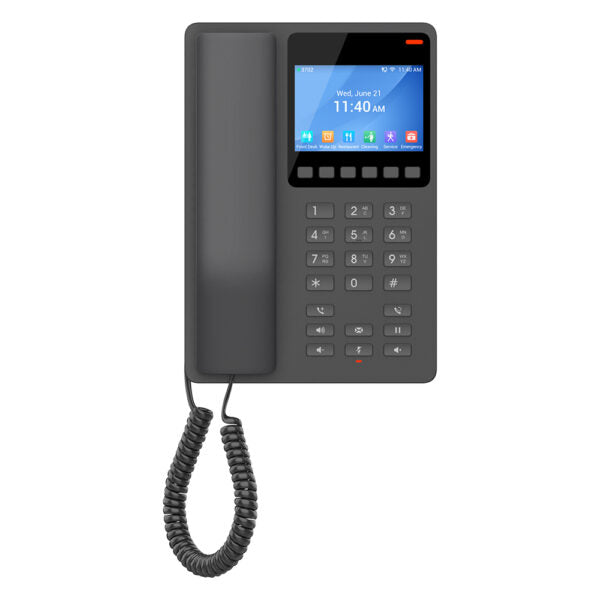 Grandstream GHP631W Compact Hotel Phone with Dual-Band WiFi 6-Black