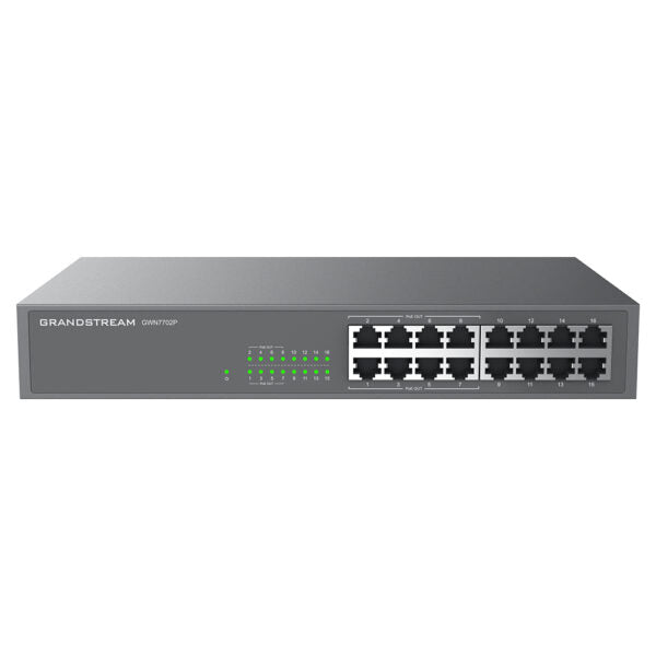 Grandstream GWN7702P Unmanaged Network Switch, 16 x GigE (8 x PoE)