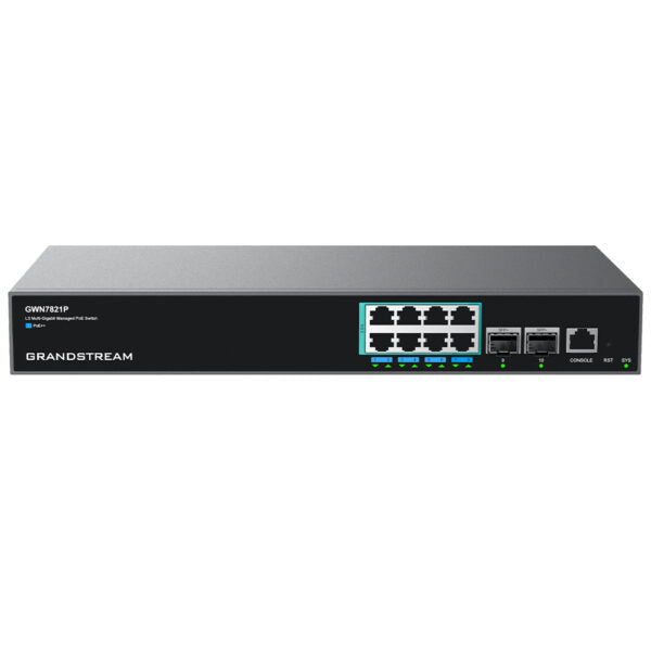 Grandstream GWN7821P Enterprise Layer 3 Managed Multi-Gigabit PoE Network Switch