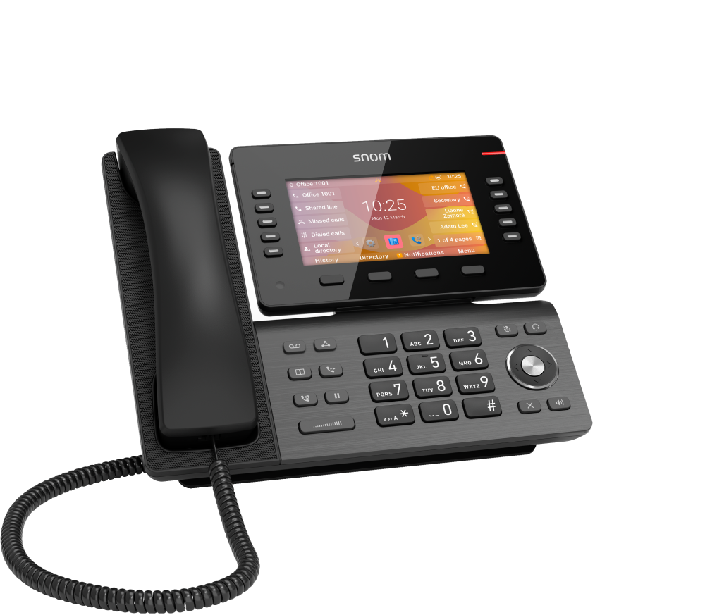Snom D865 Desk Phone with Dual-band Wi-Fi and integrated Bluetooth 5.0