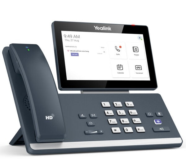 Yealink MP58-WH E2 Teams Phone | Android 13 Wireless Handset IP Business Phone-1301015