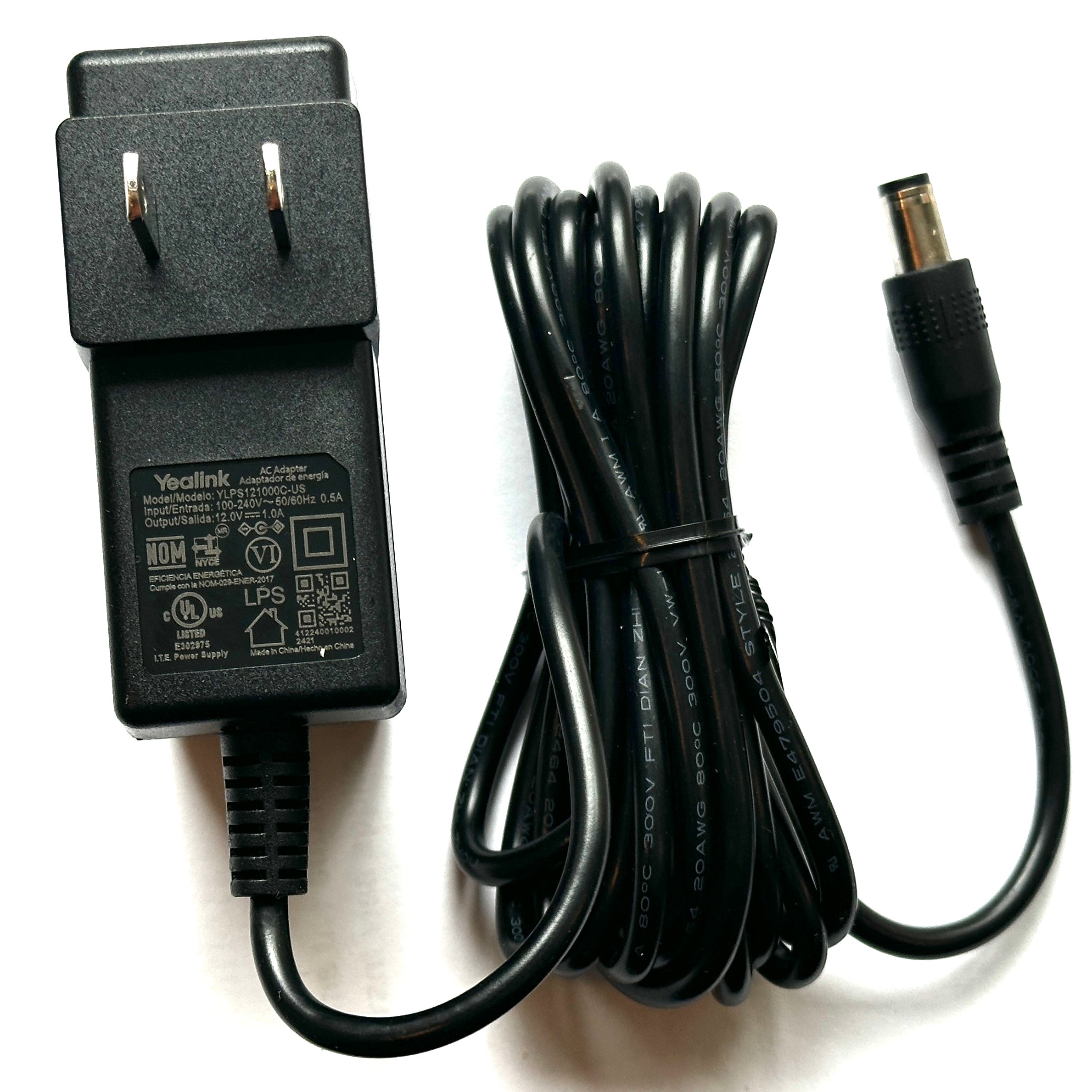 Yealink 12V 1A Power Supply PS12V1000US