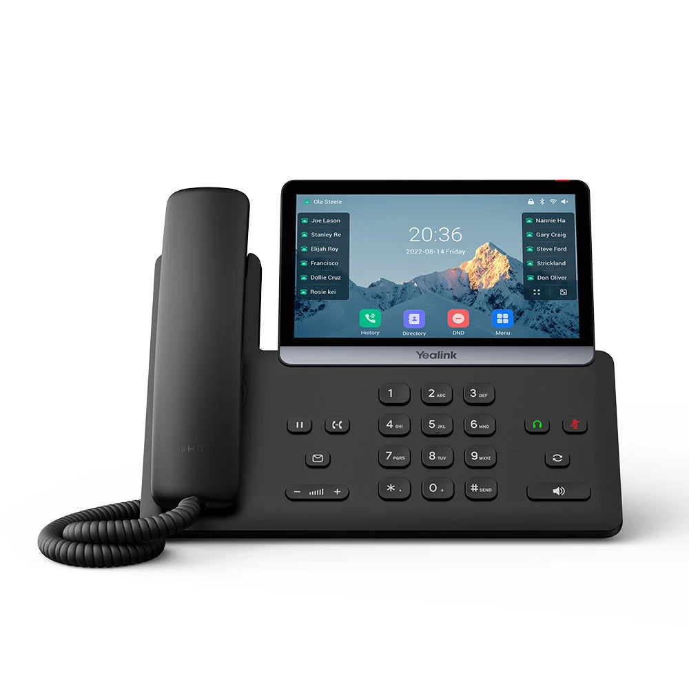 Yealink SIP-T77U IP Phone | 20-Line, 7" Adjustable Touch Screen-1301011