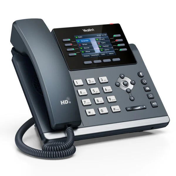 Yealink SIP-T44W IP Phone | 12-Line, Built-in Wi-Fi/Bluetooth, Color LCD-1301213